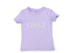 Kids ONLY purple rose silver t-shirt